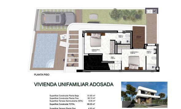 Obra nueva - Villa -
Los Montesinos - La Herrada