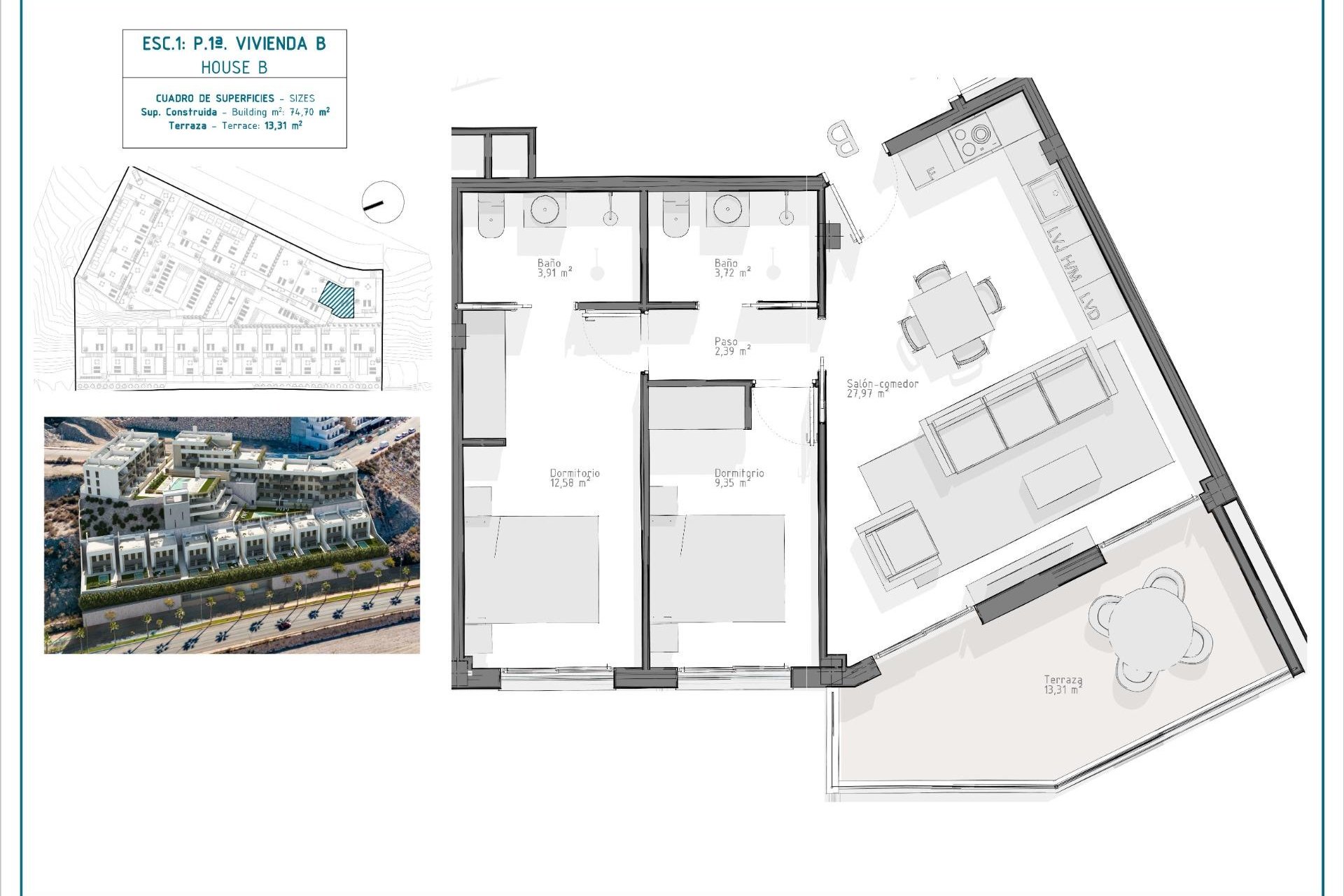 Nouvelle construction - Apartment -
Aguilas - Playa del Hornillo