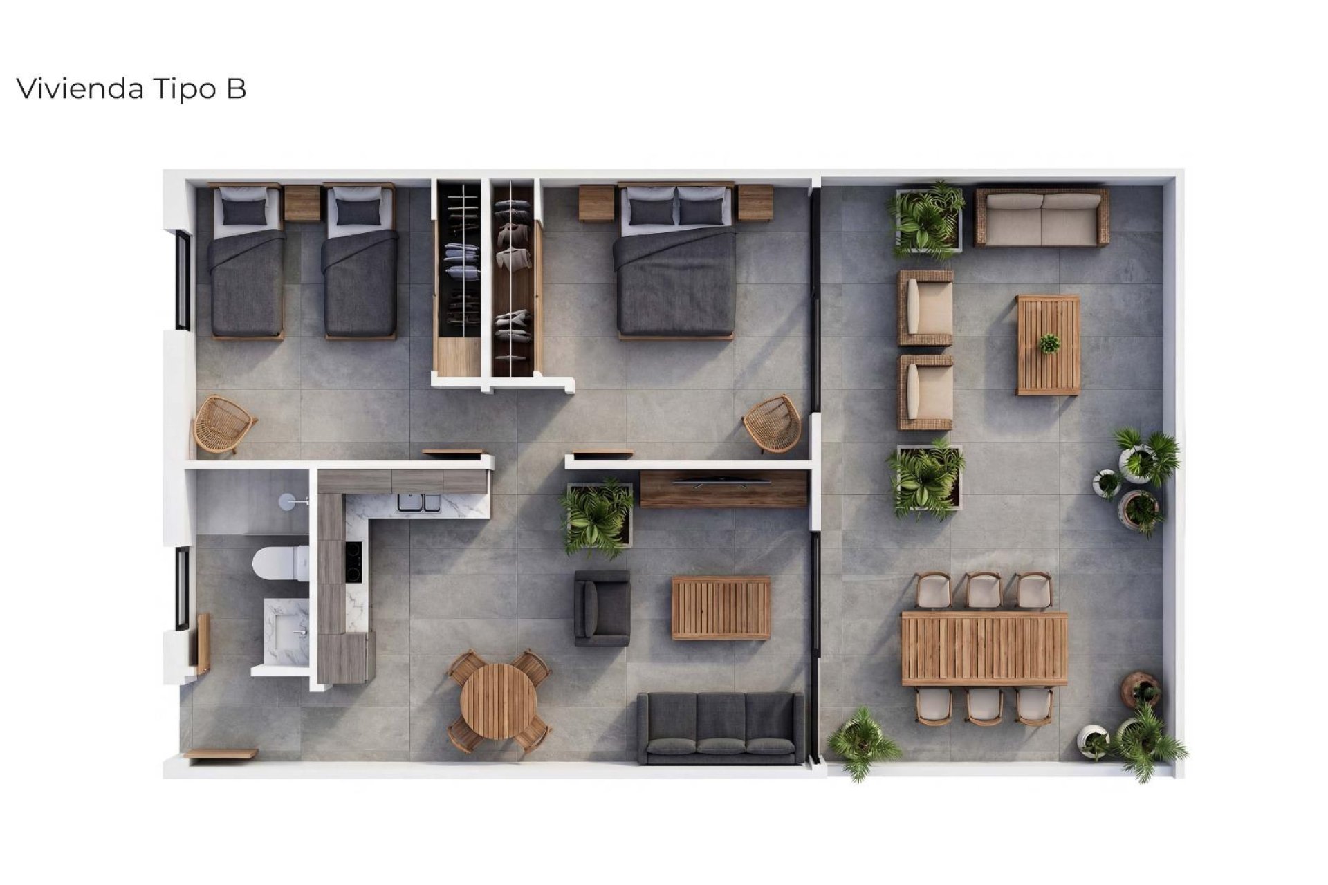 Nouvelle construction - Apartment -
Vera - Vera Playa