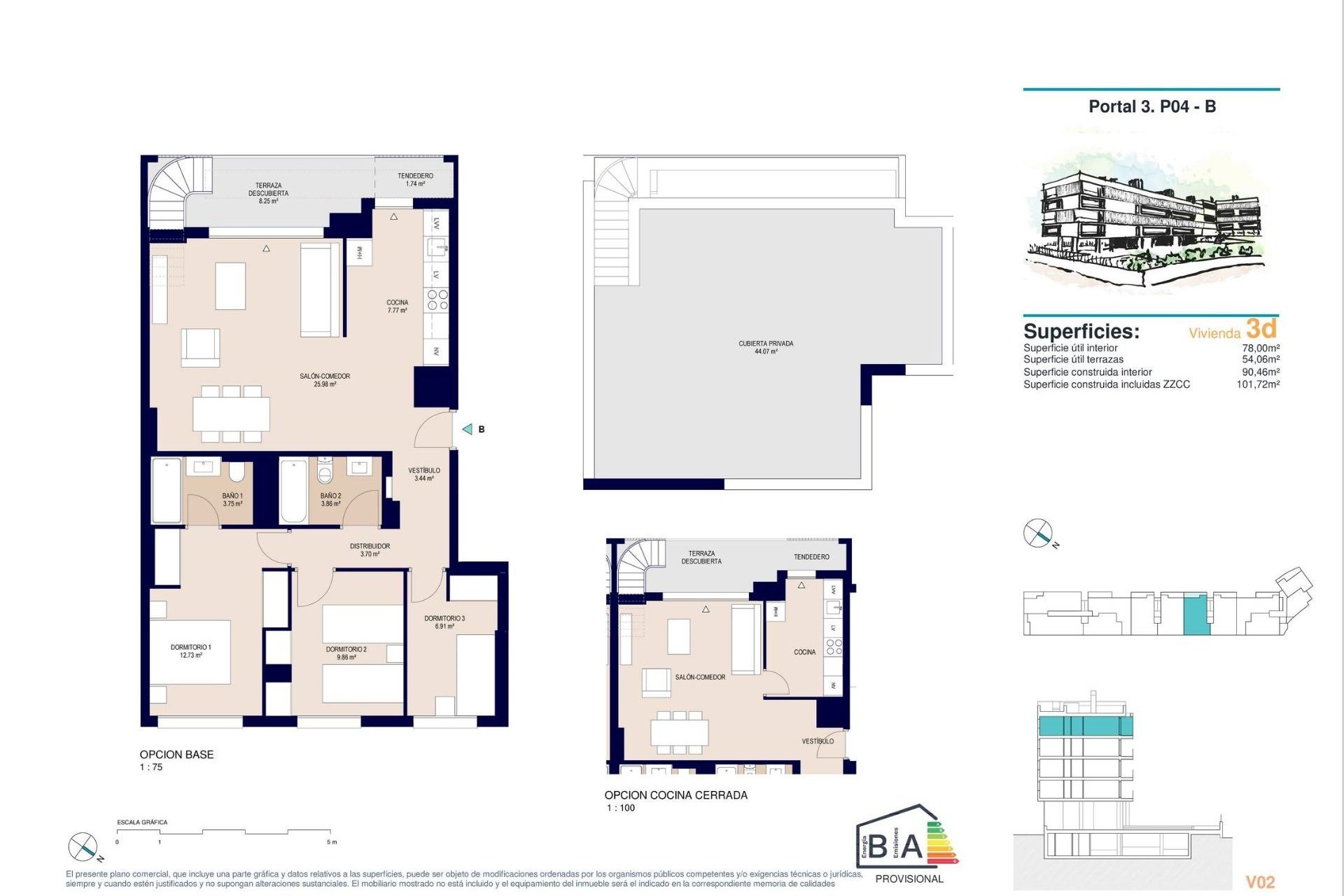 Nouvelle construction - Attique -
Alicante - San Agustín-PAU 2