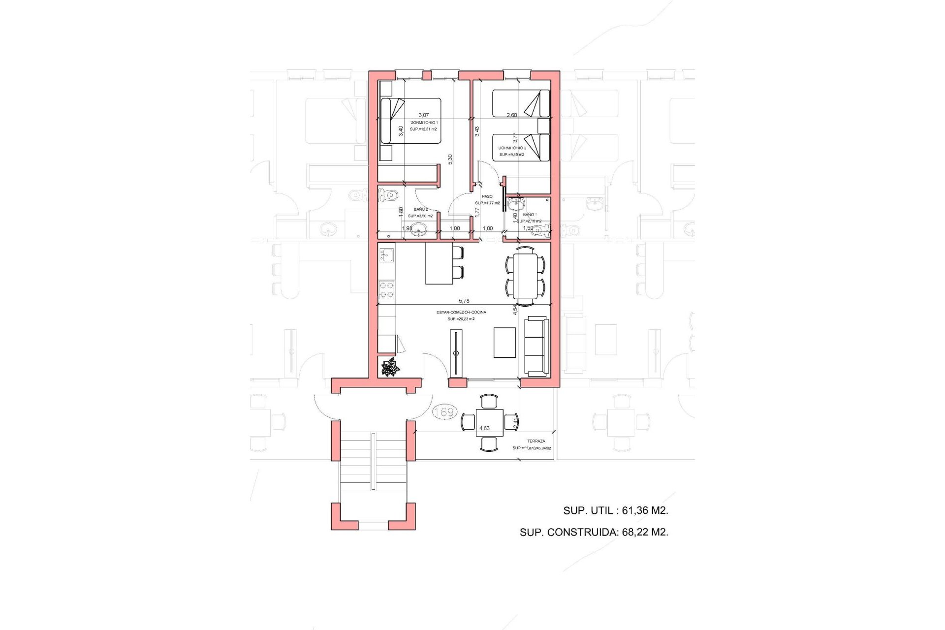 Nouvelle construction - Attique -
Fuente Álamo - La Pinilla