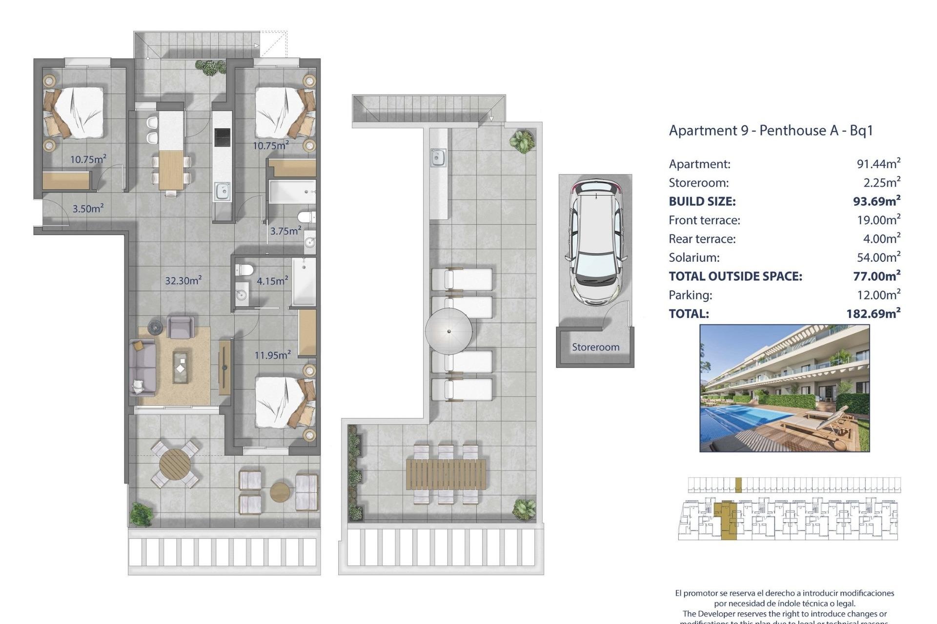 Nouvelle construction - Attique -
Los Alcazares - Los Narejos