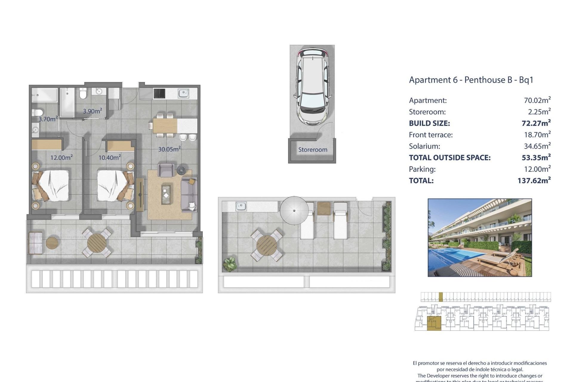 Nouvelle construction - Attique -
Los Alcazares - Los Narejos
