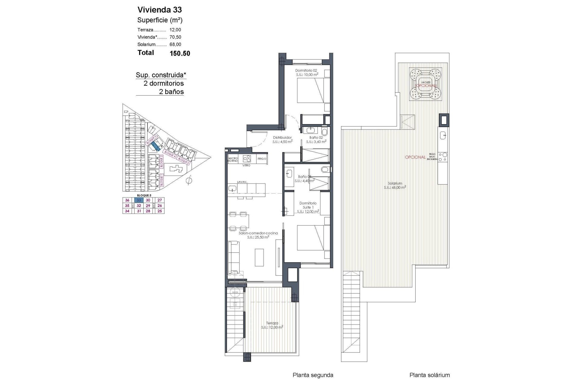 Nouvelle construction - Attique -
Los Alcazares - Serena Golf