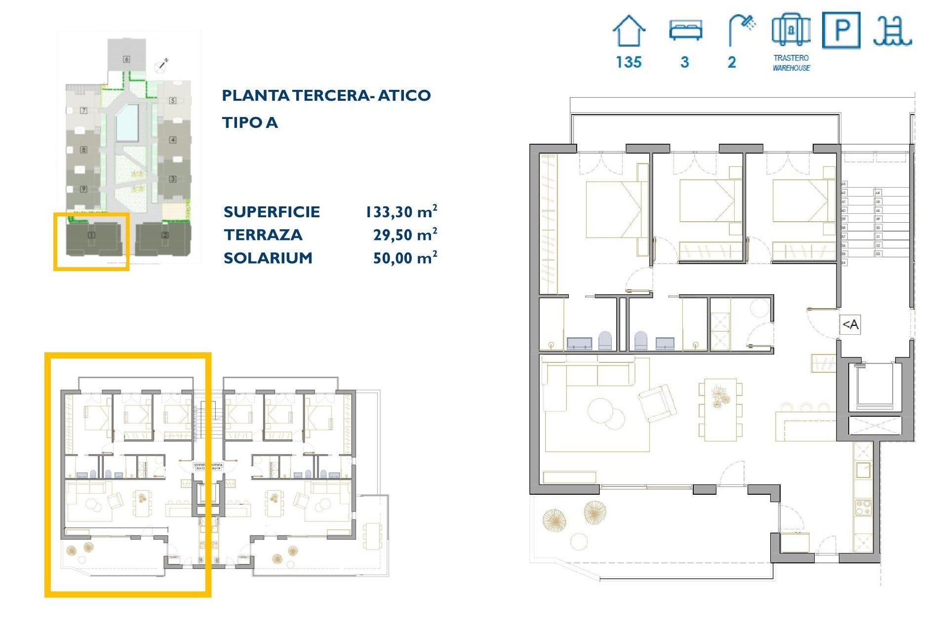 Nouvelle construction - Attique -
San Pedro del Pinatar - Pueblo