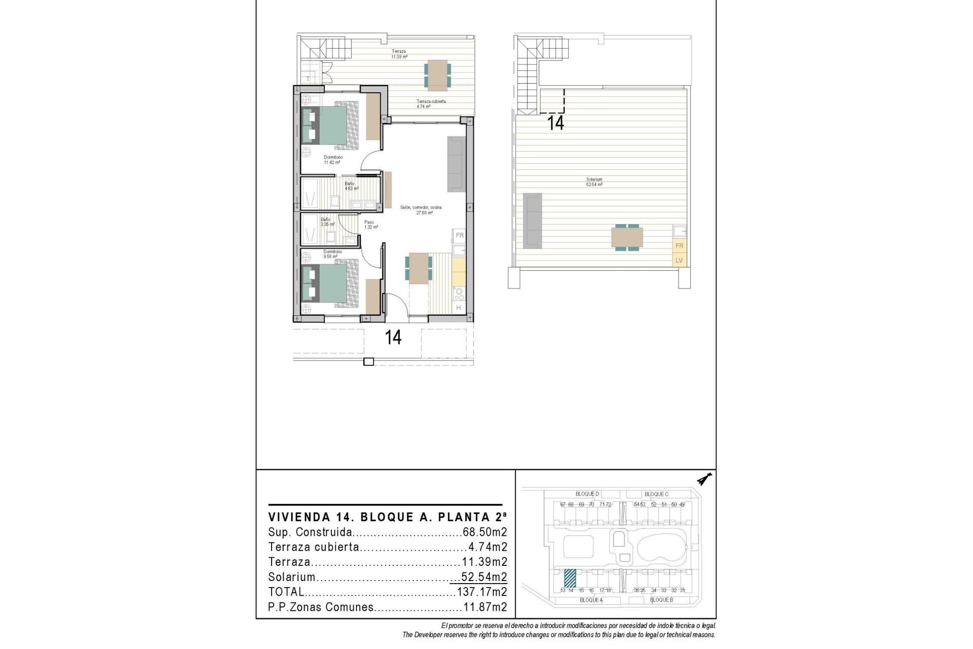Nouvelle construction - Attique -
Torre Pacheco - San Cayetano