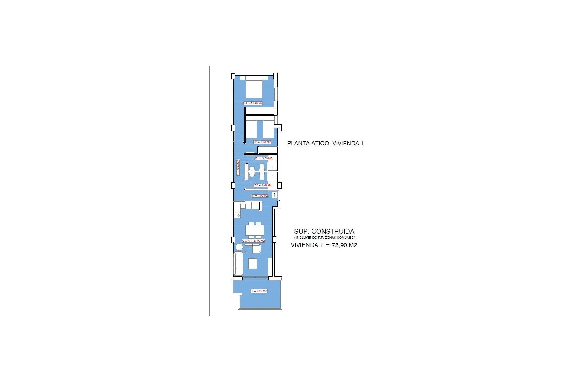 Nouvelle construction - Attique -
Torrevieja - Playa El Acequión