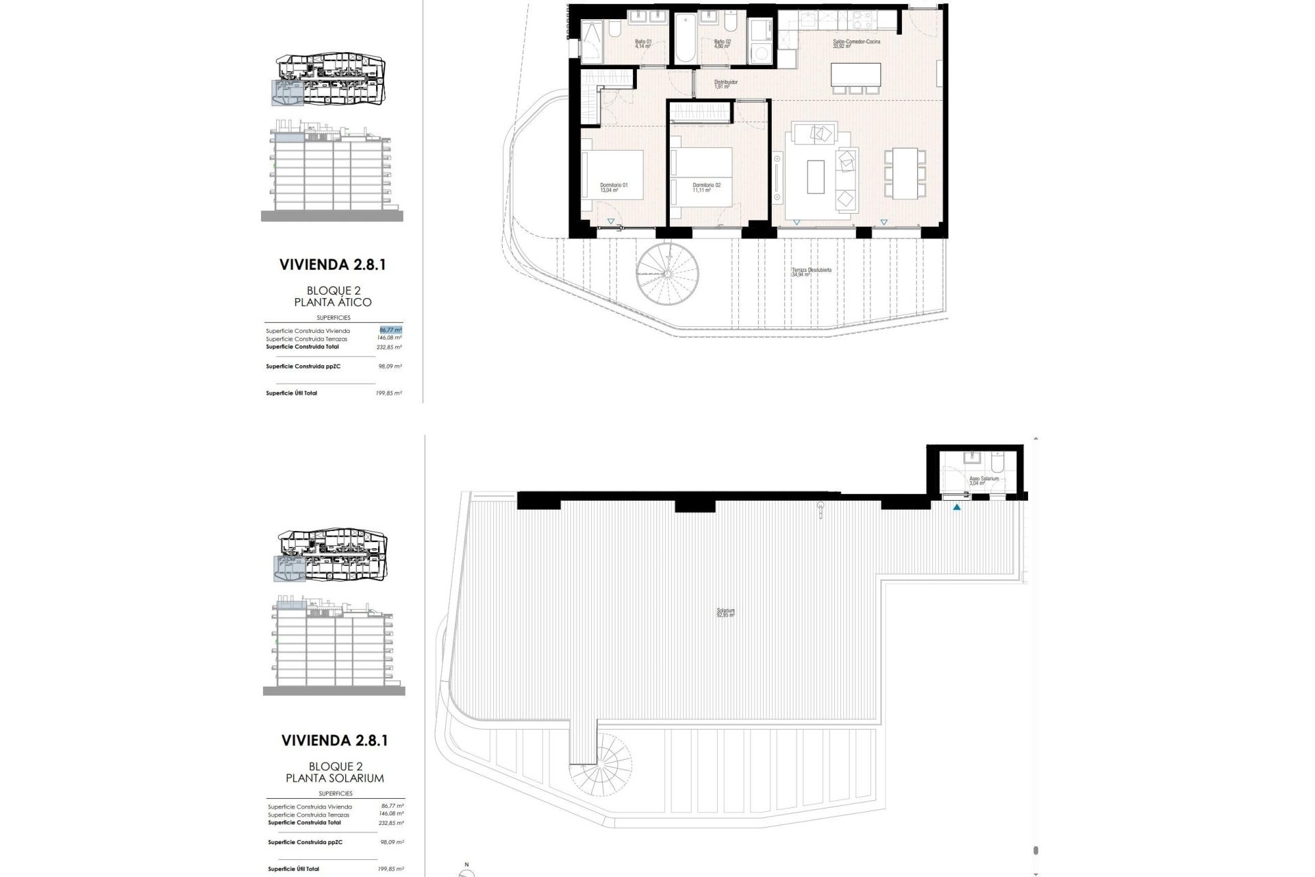 Nouvelle construction - Attique -
Villajoyosa - Playa del Torres
