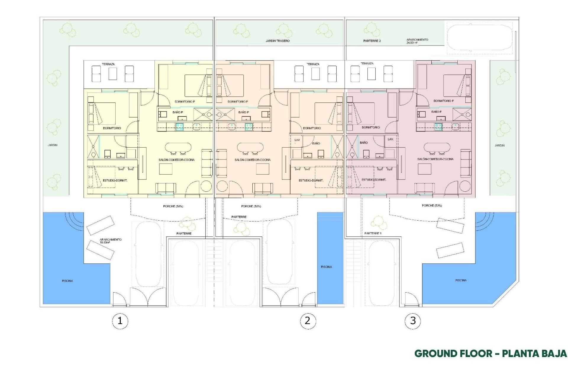 Obra nueva - Bungalow -
Pilar de la Horadada - parques de Andromeda