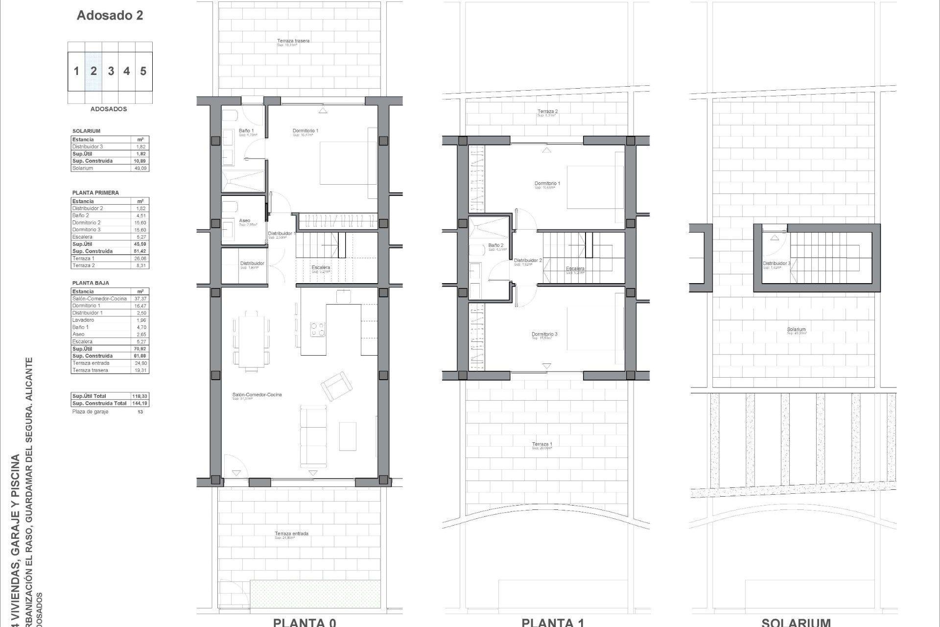 Obra nueva - Town House -
Guardamar del Segura - El Raso