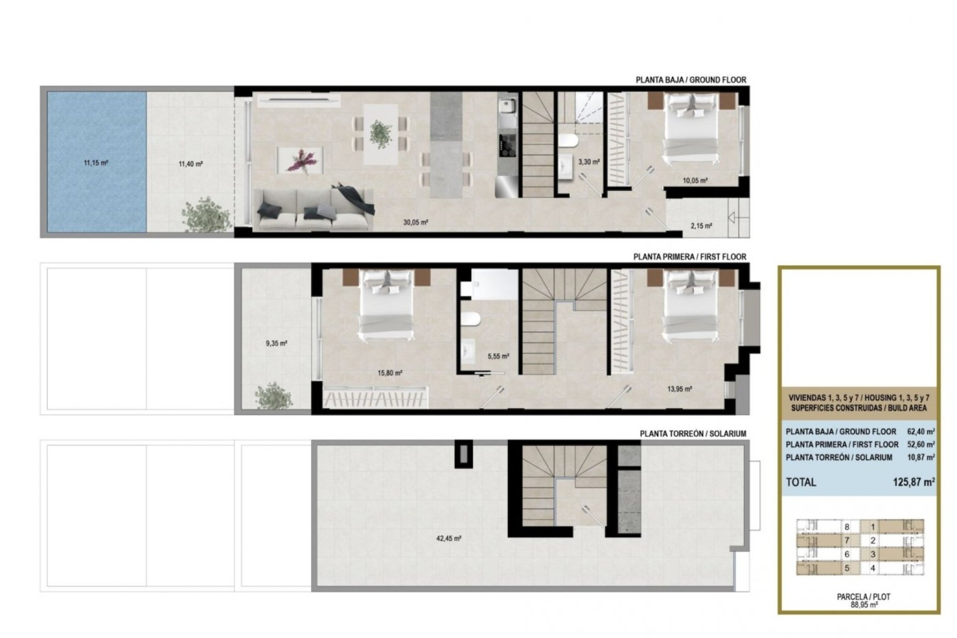 Obra nueva - Town House -
San Javier - pueblo