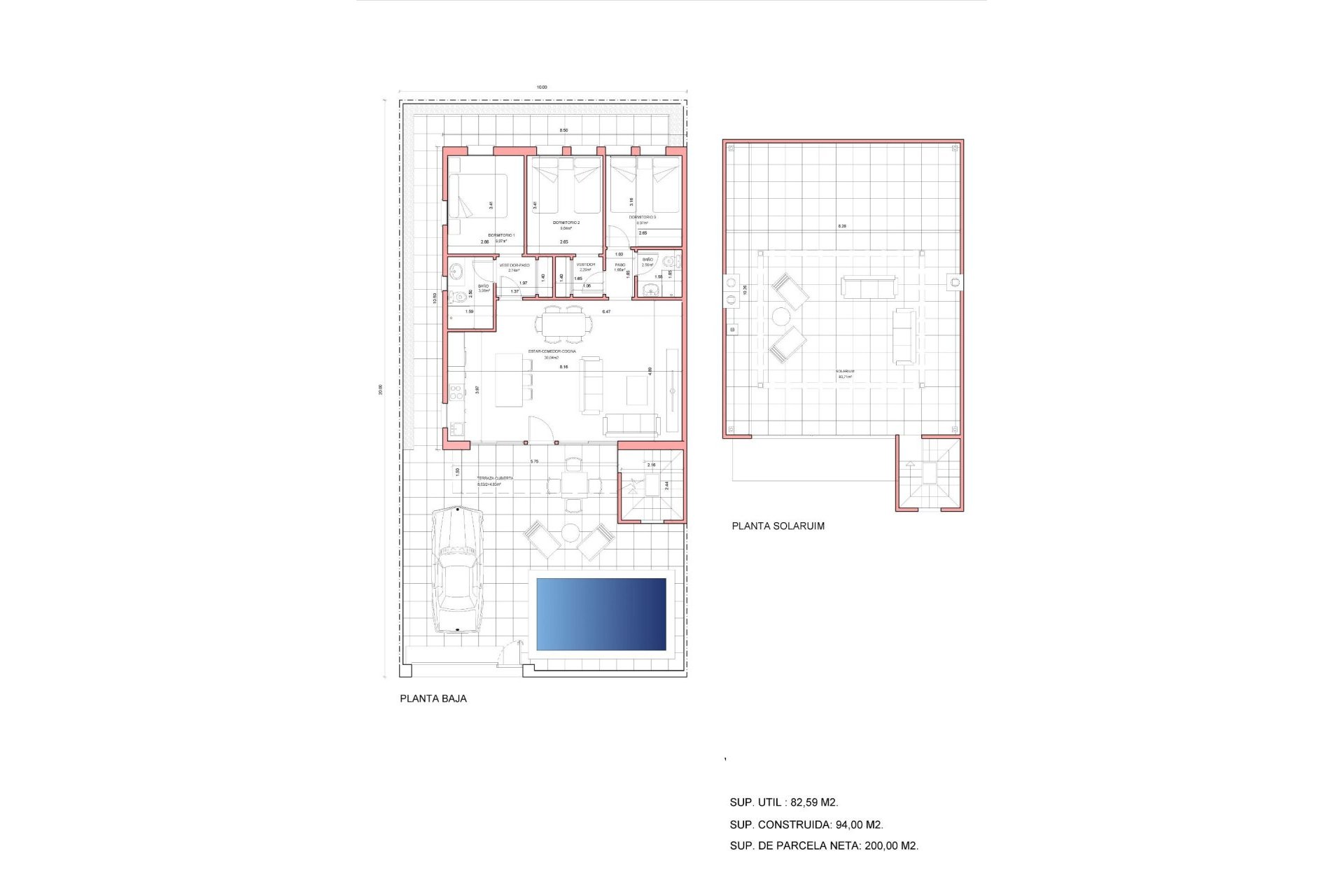 Obra nueva - Villa -
Fuente Álamo - La Pinilla