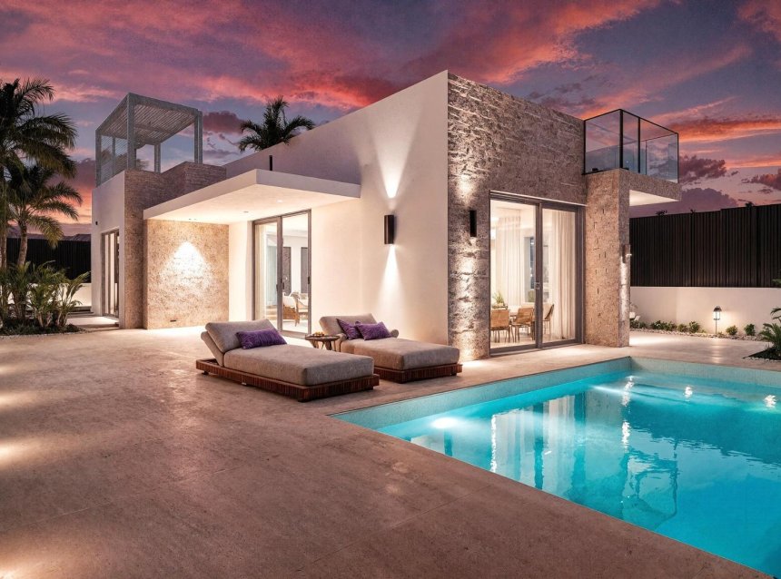 Obra nueva - Villa -
Los Alcazares - Torre del Rame