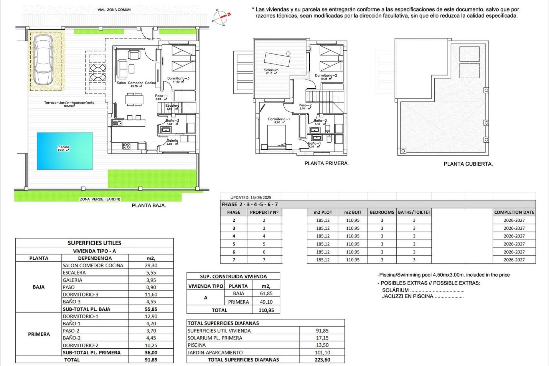 Obra nueva - Villa -
Los Montesinos - La Herrada