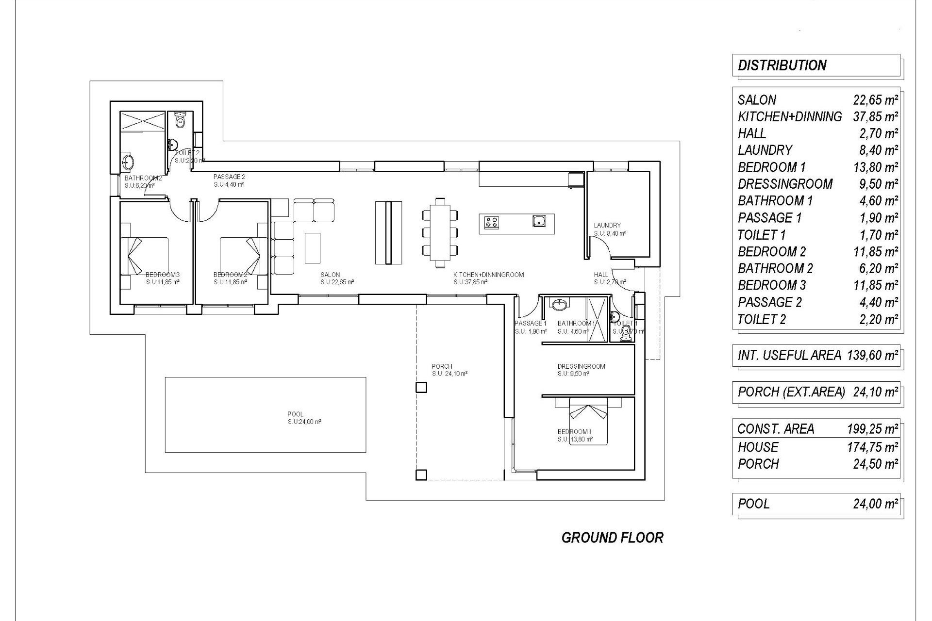 Obra nueva - Villa -
Pinoso - Campo