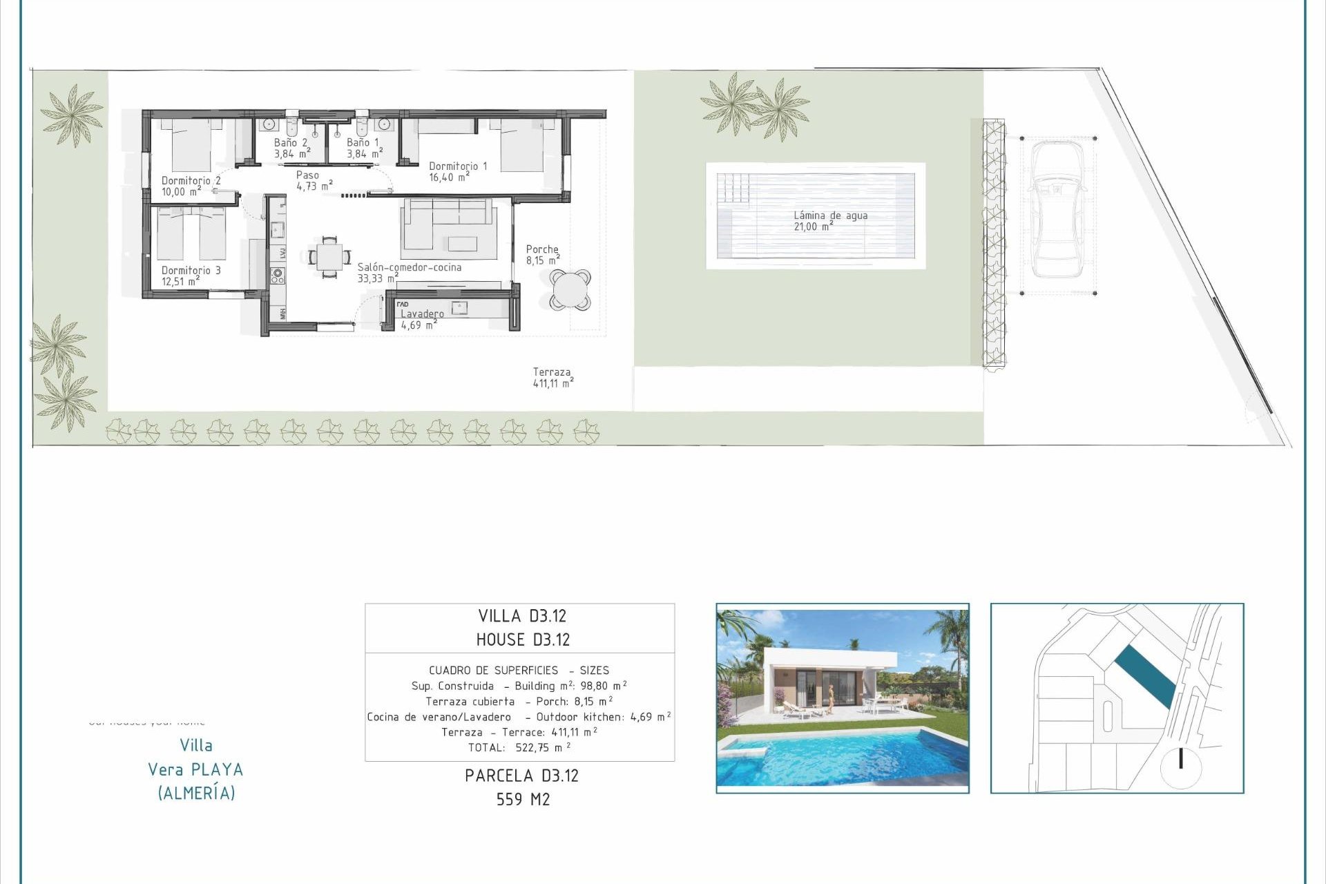 Obra nueva - Villa -
Vera - Pueblo Salinas