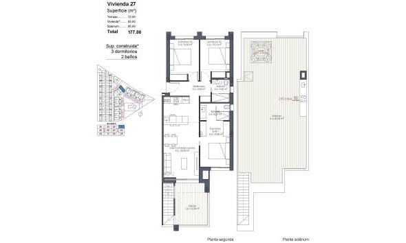 Nouvelle construction - Attique -
Los Alcazares - Serena Golf