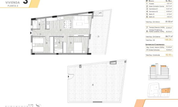 Nouvelle construction - Attique -
Torrevieja - Centro