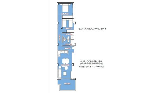 Nouvelle construction - Attique -
Torrevieja - Playa El Acequión