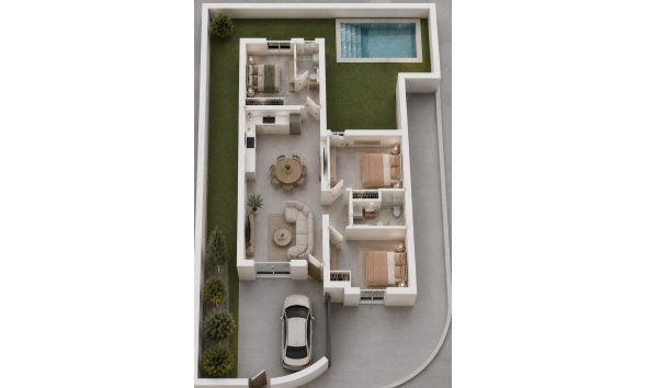 Nouvelle construction - Town House -
Mazarron - Country Club