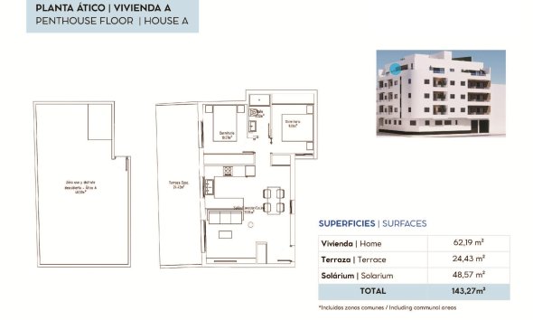 Nouvelle construction - Attique -
Torrevieja - pueblo