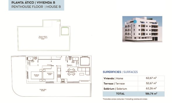Nouvelle construction - Attique -
Torrevieja - pueblo