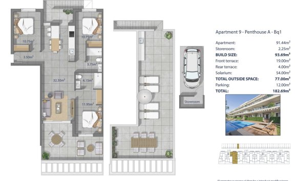 Nouvelle construction - Attique -
Los Alcazares - Los Narejos