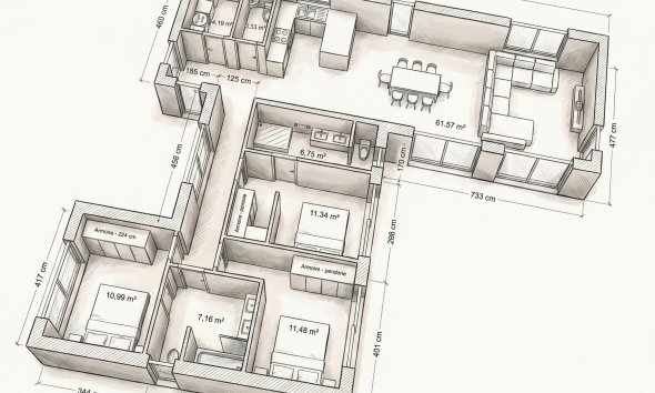Nouvelle construction - Villa -
Aspe - urbanizaciones