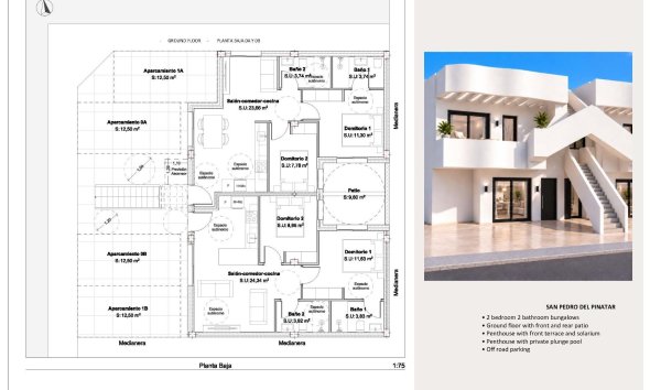 Nouvelle construction - Bungalow -
San Pedro del Pinatar - Los Peñascos