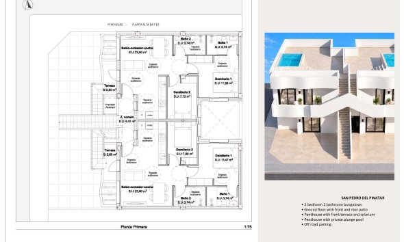 Nouvelle construction - Bungalow -
San Pedro del Pinatar - Los Peñascos