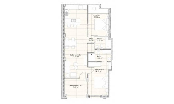 Nouvelle construction - Apartment -
San Javier - pueblo