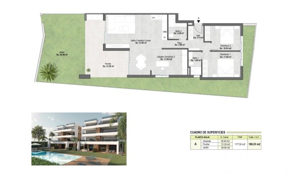 New Build - Apartment -
Alhama De Murcia - Condado De Alhama Resort