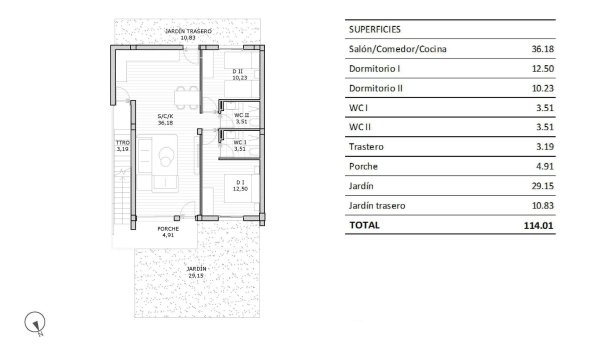 Obra nueva - Bungalow -
San Miguel de Salinas - Pueblo