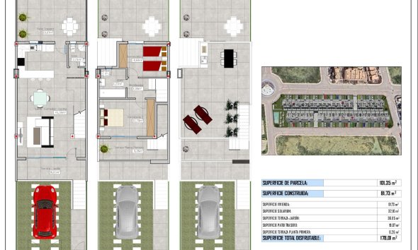 Obra nueva - Town House -
Cox - Sin Zona