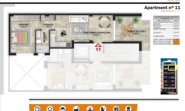 Nouvelle construction - Attique -
Torrevieja - Playa del Acequión