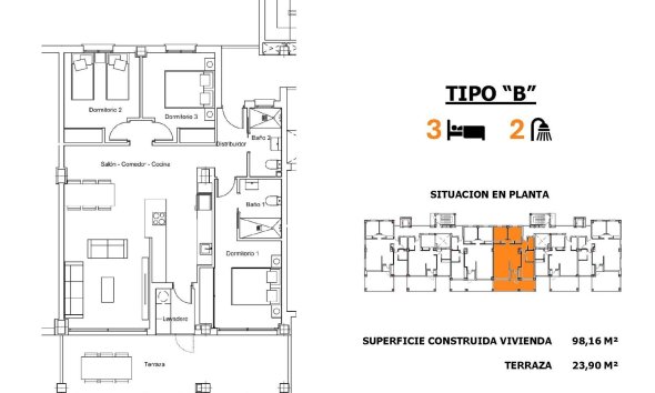 Nouvelle construction - Apartment -
San Miguel de Salinas - Pueblo