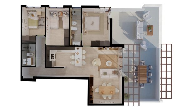 Nouvelle construction - Apartment -
Vera - Vera Playa