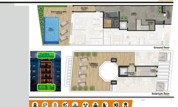 Nouvelle construction - Attique -
Torrevieja - Playa de El Cura