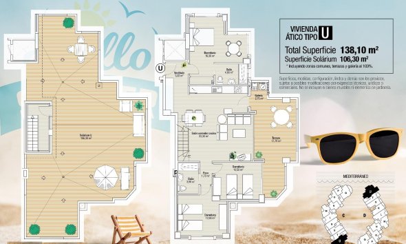 Nouvelle construction - Attique -
La Manga del Mar Menor - La Manga