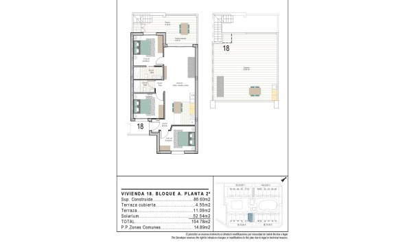 Nouvelle construction - Attique -
Torre Pacheco - San Cayetano