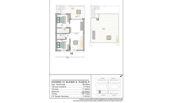 Nouvelle construction - Attique -
Torre Pacheco - San Cayetano
