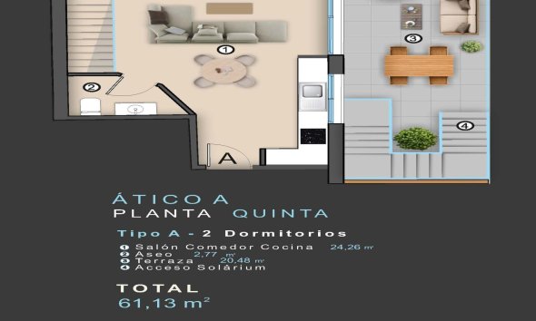 Nouvelle construction - Attique -
Torrevieja - Centro